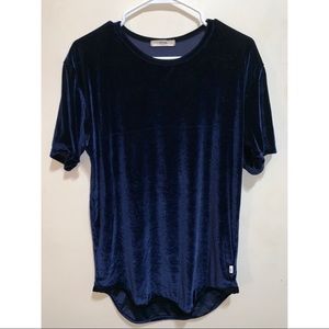EPTM Blue Velour Shirt